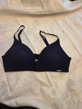 Nautica Intimates Navy Blue Lightly Lined Super Soft T-shirt Bra